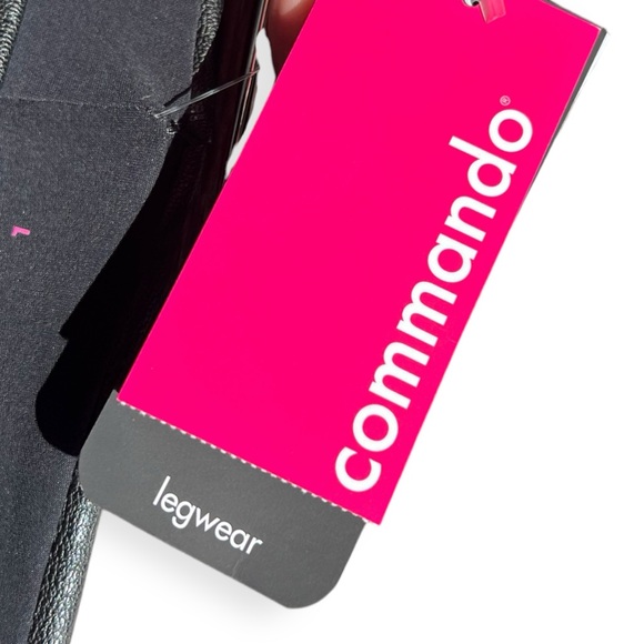 🌻NEW w.tags COMMANDO Black Perfect Control Faux Leather Leggings Size Large - Picture 13 of 16